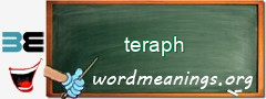 WordMeaning blackboard for teraph